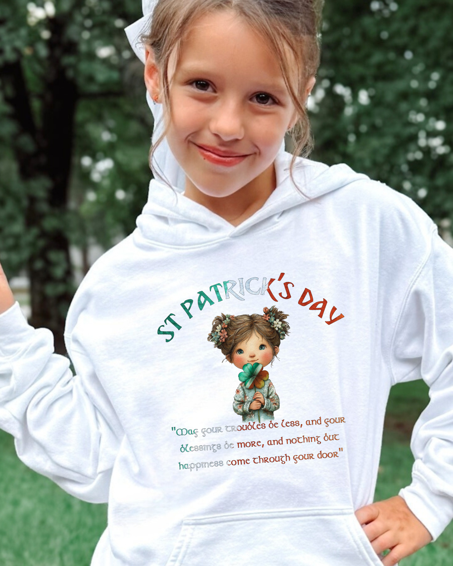 girls st patricks day sweatshirt