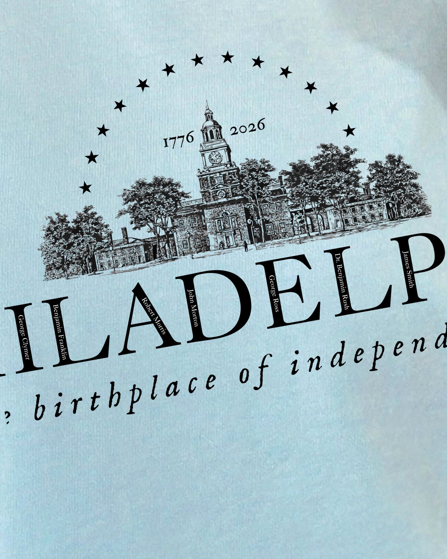 Philadelphia patriotic graphic design idea