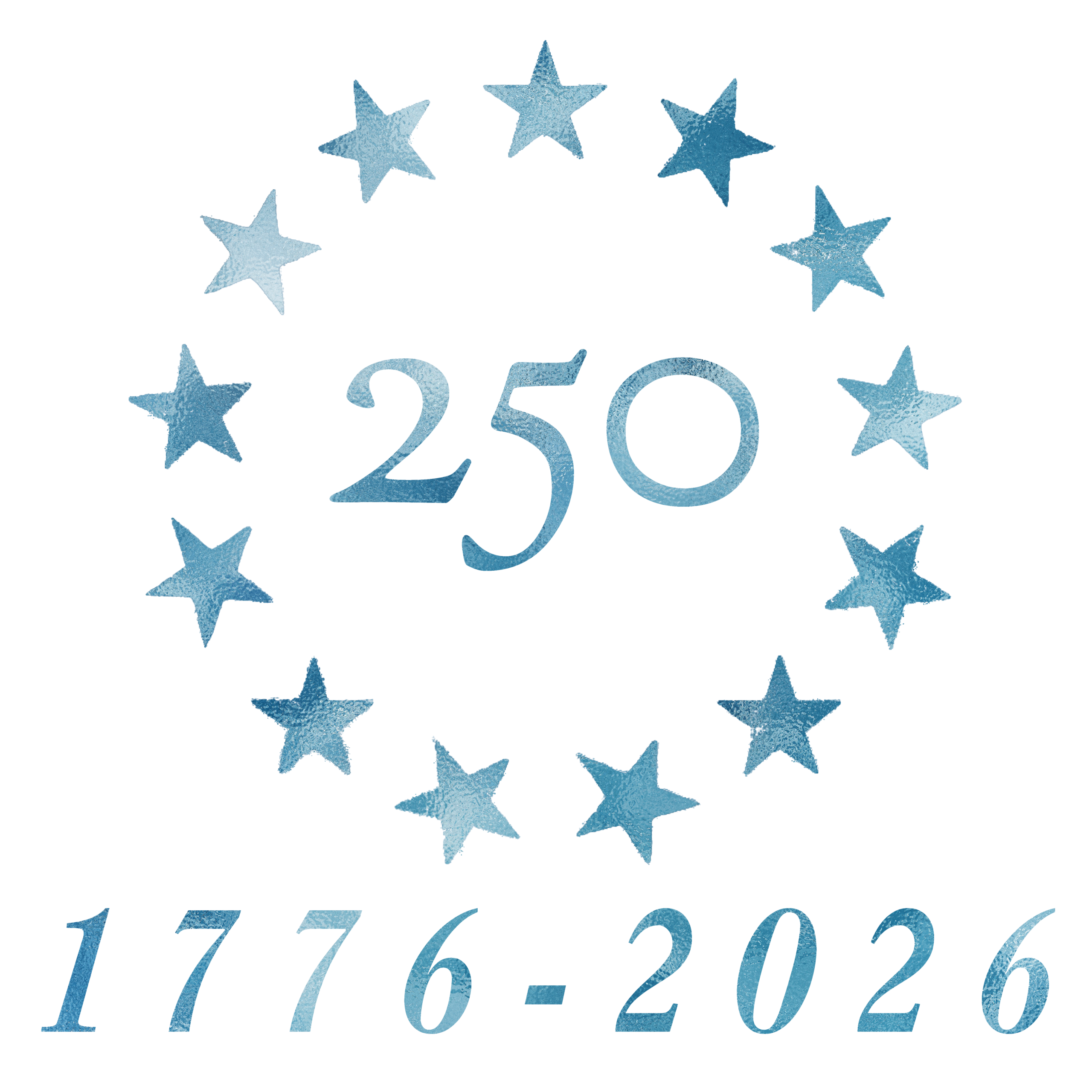 cool blue july 4th graphic design idea