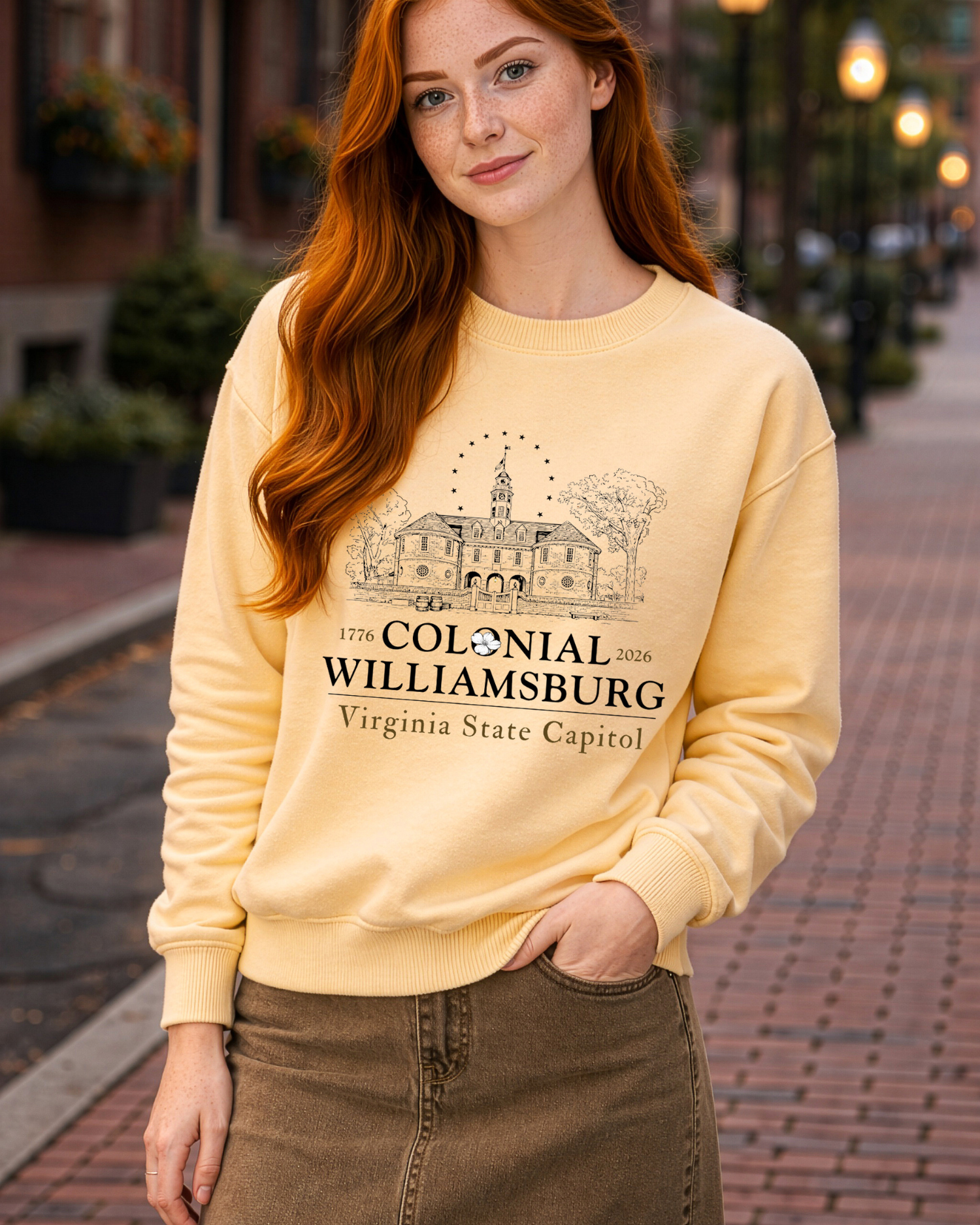 Williamsburg VA Patriotic Hoodie
