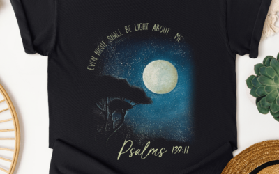 Faith-Based Moonlight Bible Verse T-Shirt